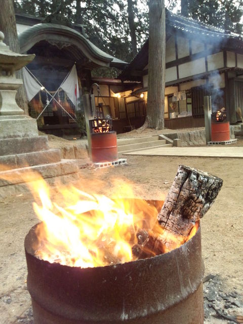 大高日神社　初詣　
元旦稽古終了